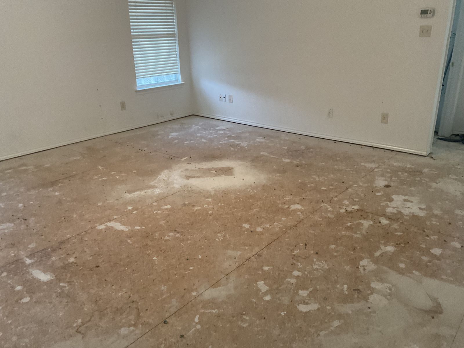 Before: stained carpet